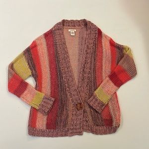 Sundance Womens Sweater Size Small with one flower button in the front.